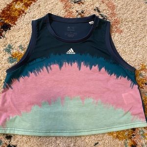 adidas Women's FARM Rio AEROREADY Tie-Dye Cropped Tank Top